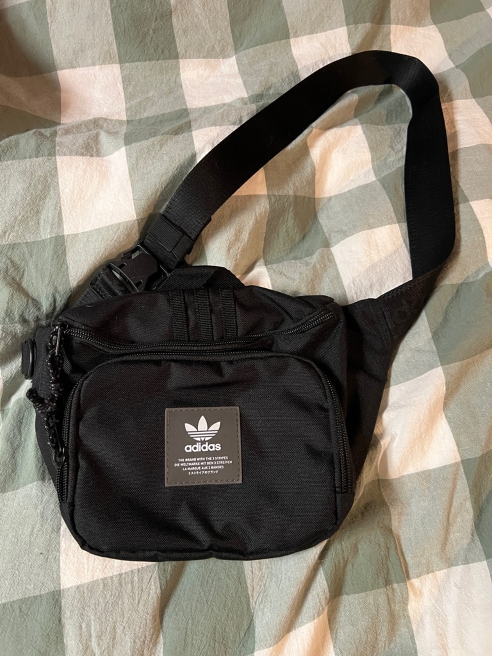 adidas Black Waist/Crossbody Belt Bag